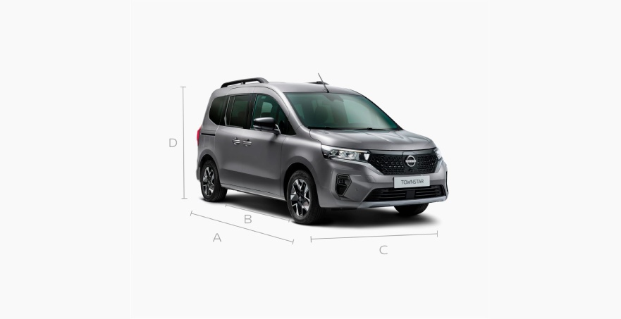 Nissan Townstar Combi Genel Boyutlar